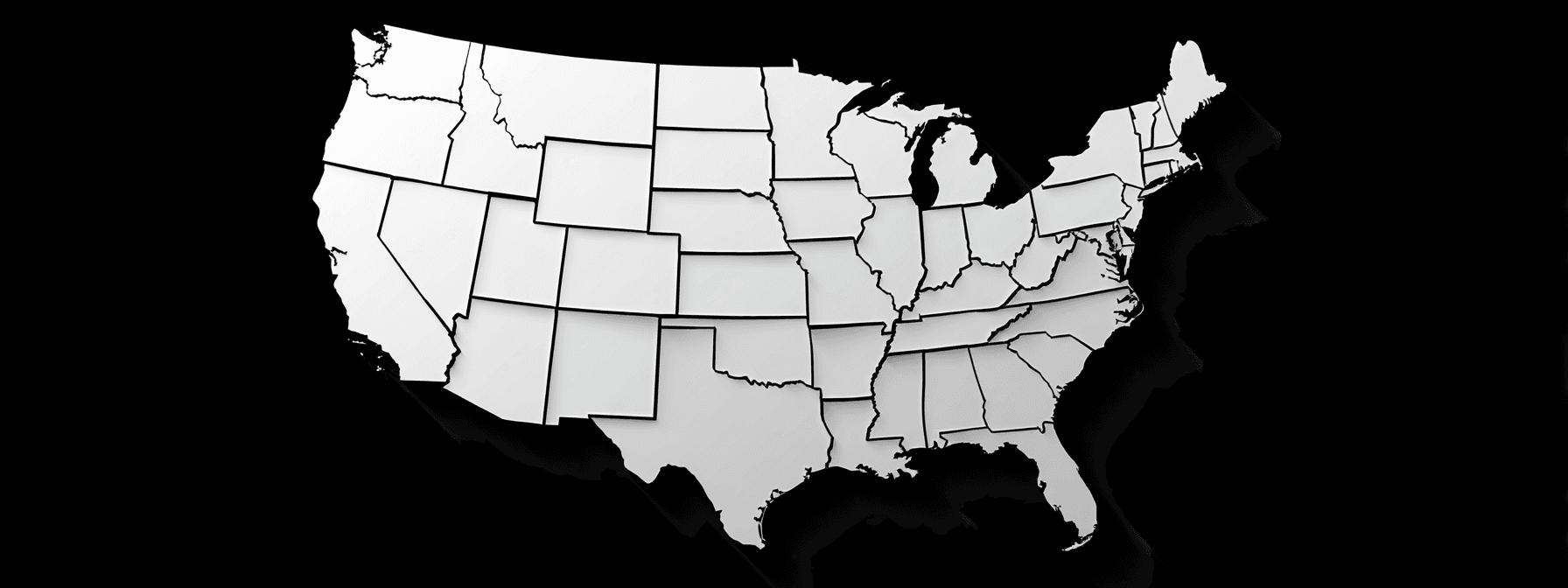 Map showing Viaro luxury black car service locations across the United States.
